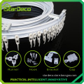 ZC-003 wholesale curtain accessories mute PVC curtain tracks for bathroom